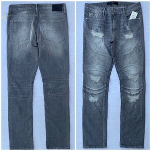 New GUESS Skinny Stitched Moto Men's Jeans SZ 32